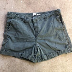 Olive Green shorts in size 16
